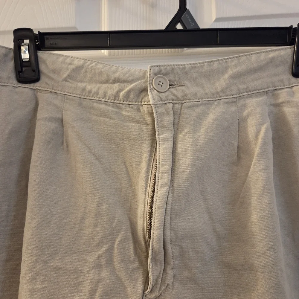Joie‎ sz XXL khaki shorts cotton/linen lightweight summer casual beach vacation